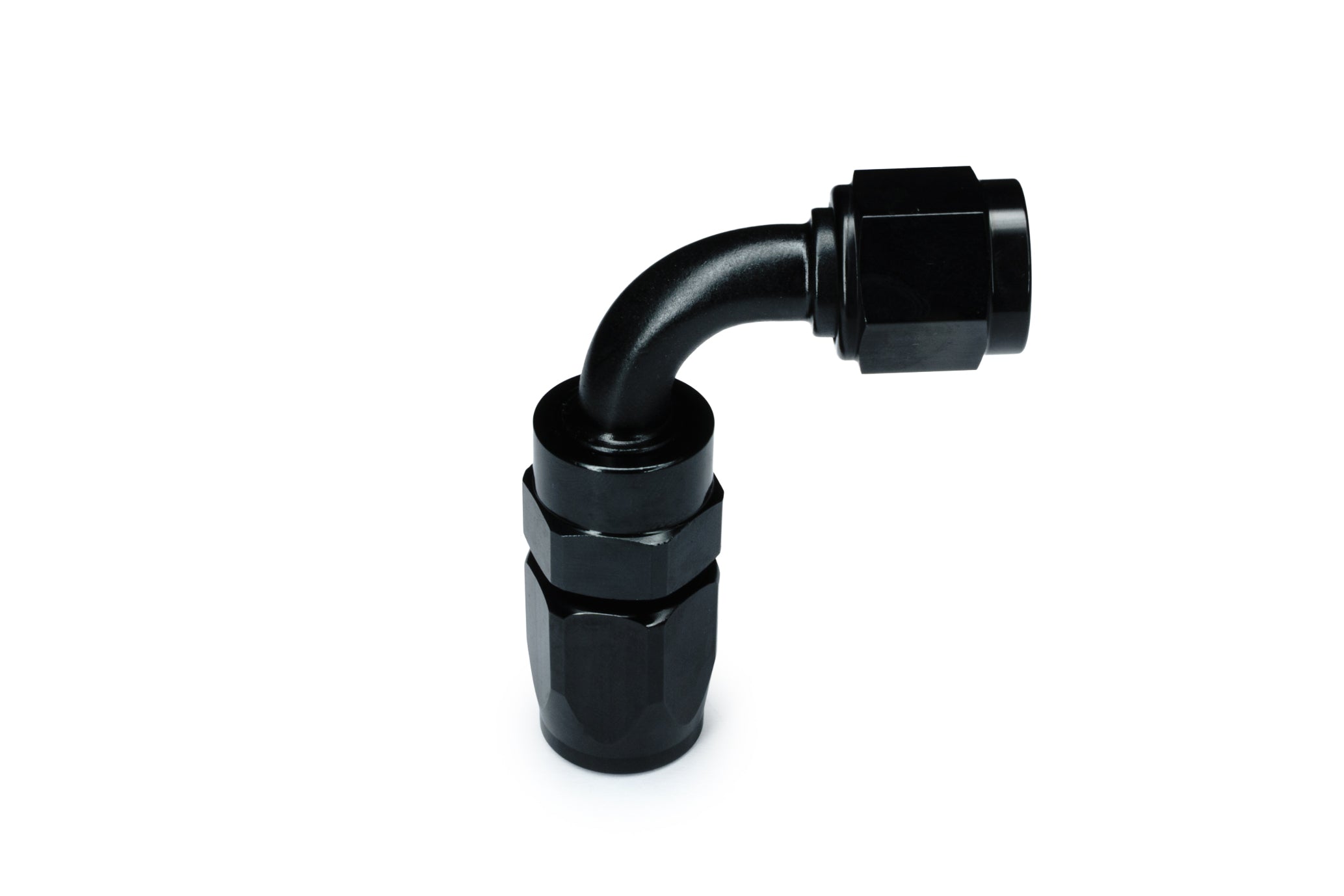 Racor para manguera trenzada de combustible/aceite RTMG AN-690 / AN6 90 grados Super Flow