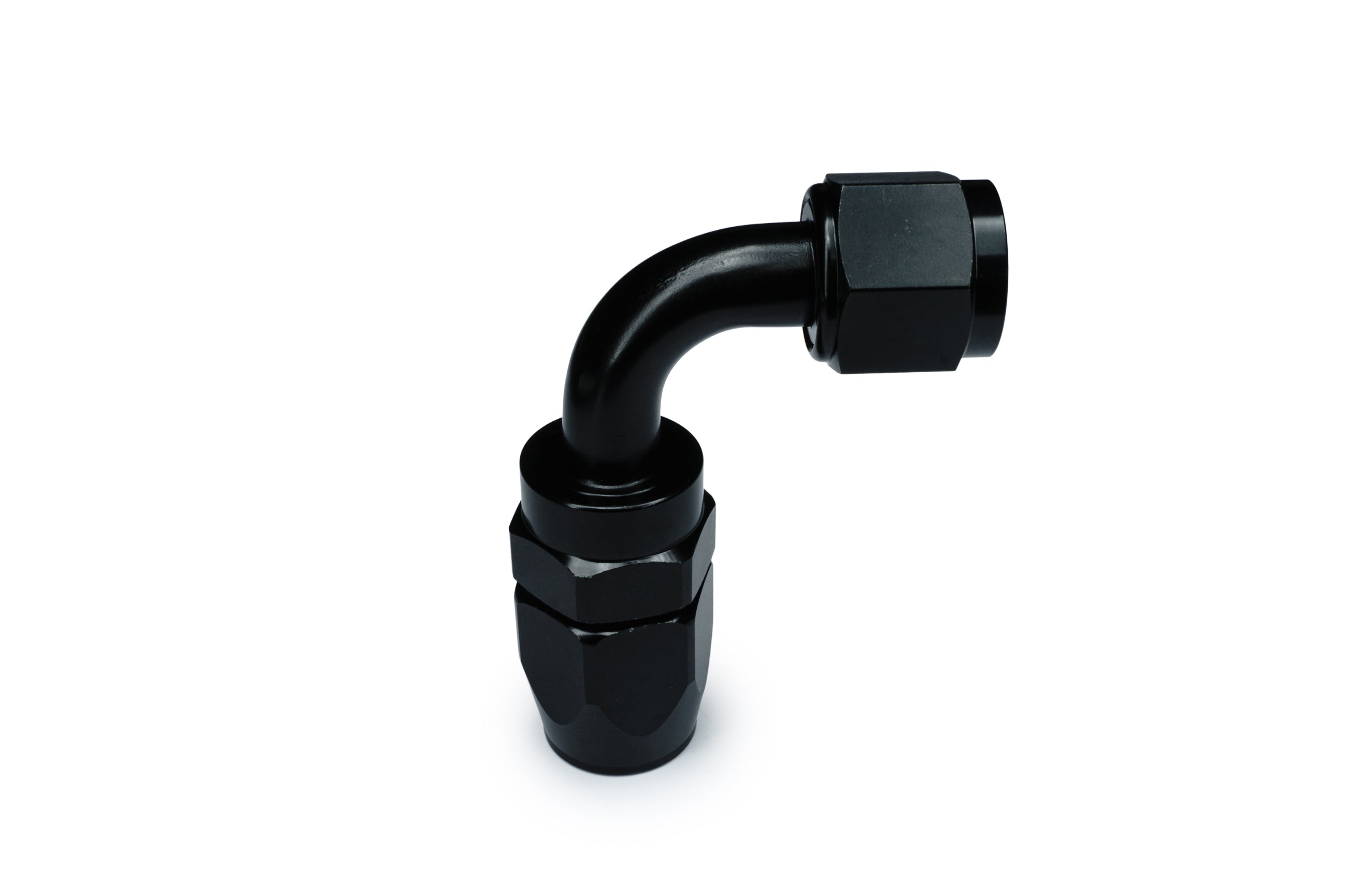 Racor RTMG AN-890 / AN8 90° Super Flow para manguera trenzada de combustible/aceite