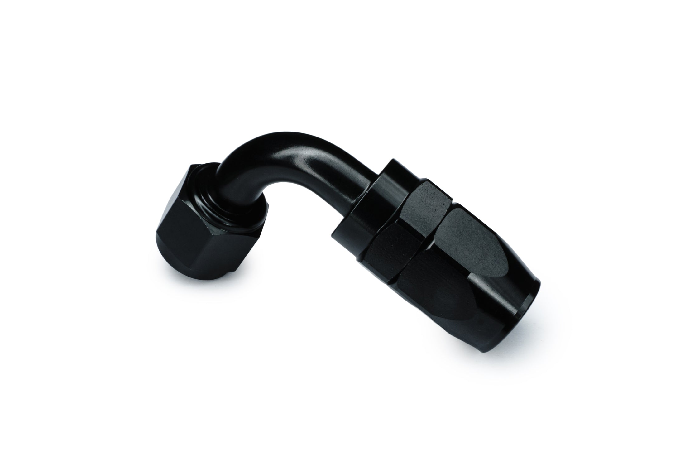 Racor RTMG AN-890 / AN8 90° Super Flow para manguera trenzada de combustible/aceite