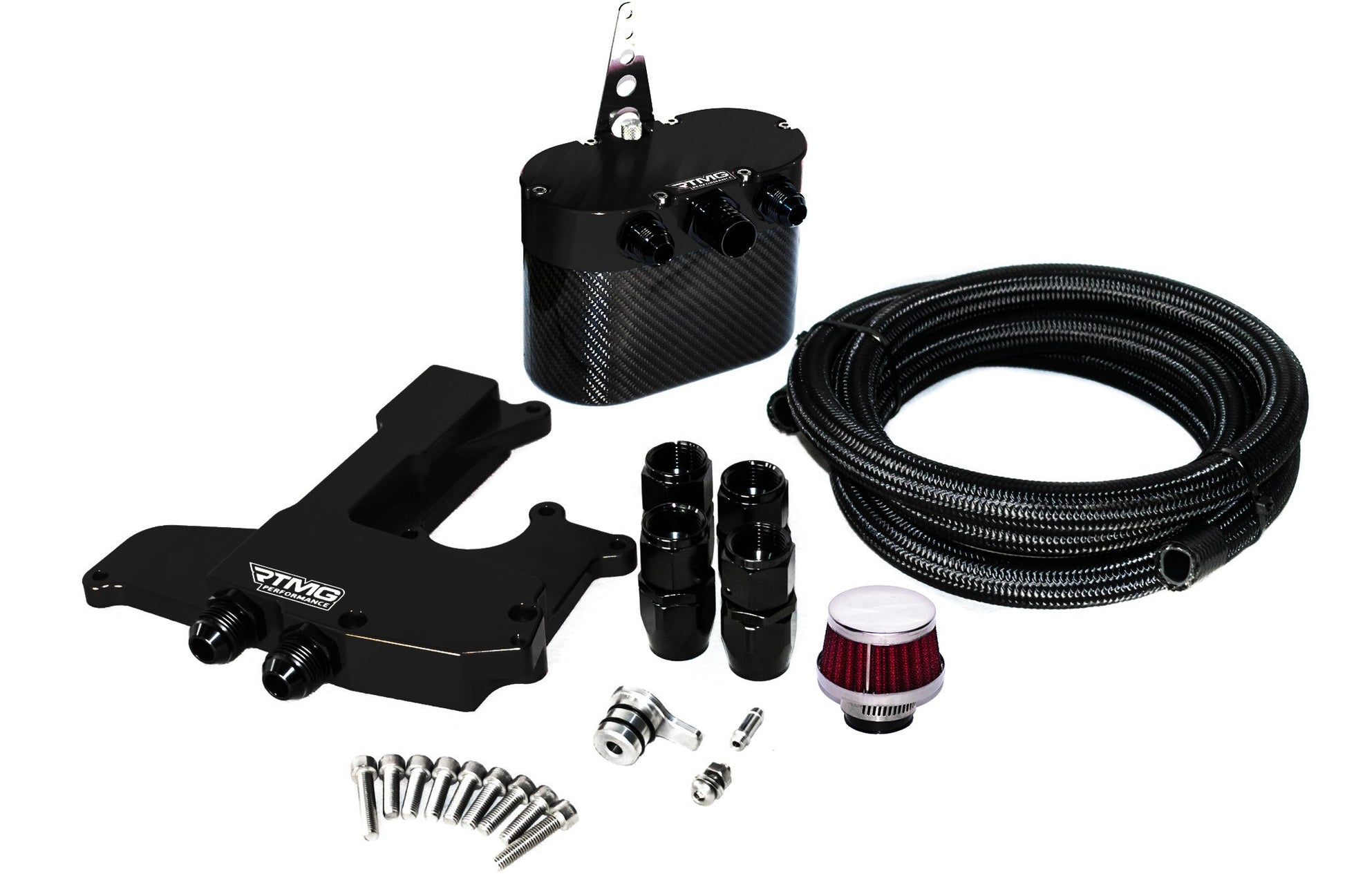 1.8 / 2.0 TSI - Carbon Fiber Oil Catch Can Kit - RTMG Performance